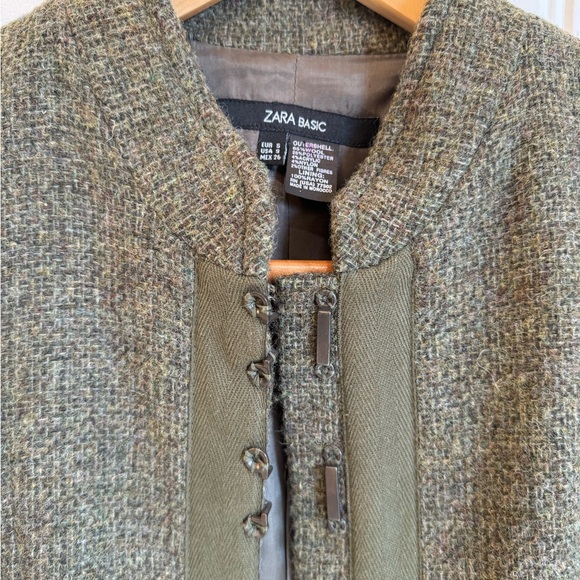 Dark Olive Fall/Winter Wool Blazer - Picture 2 of 3